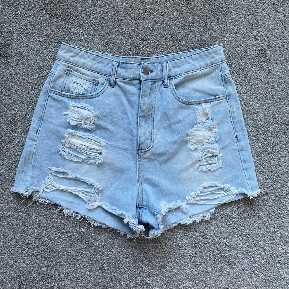 Denim shorts